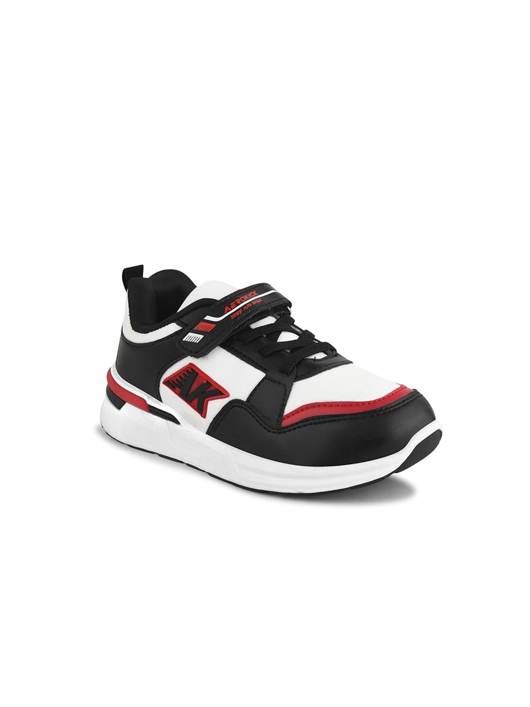 

AEROKICK Unisex Kids Colourblocked Sneakers, Black