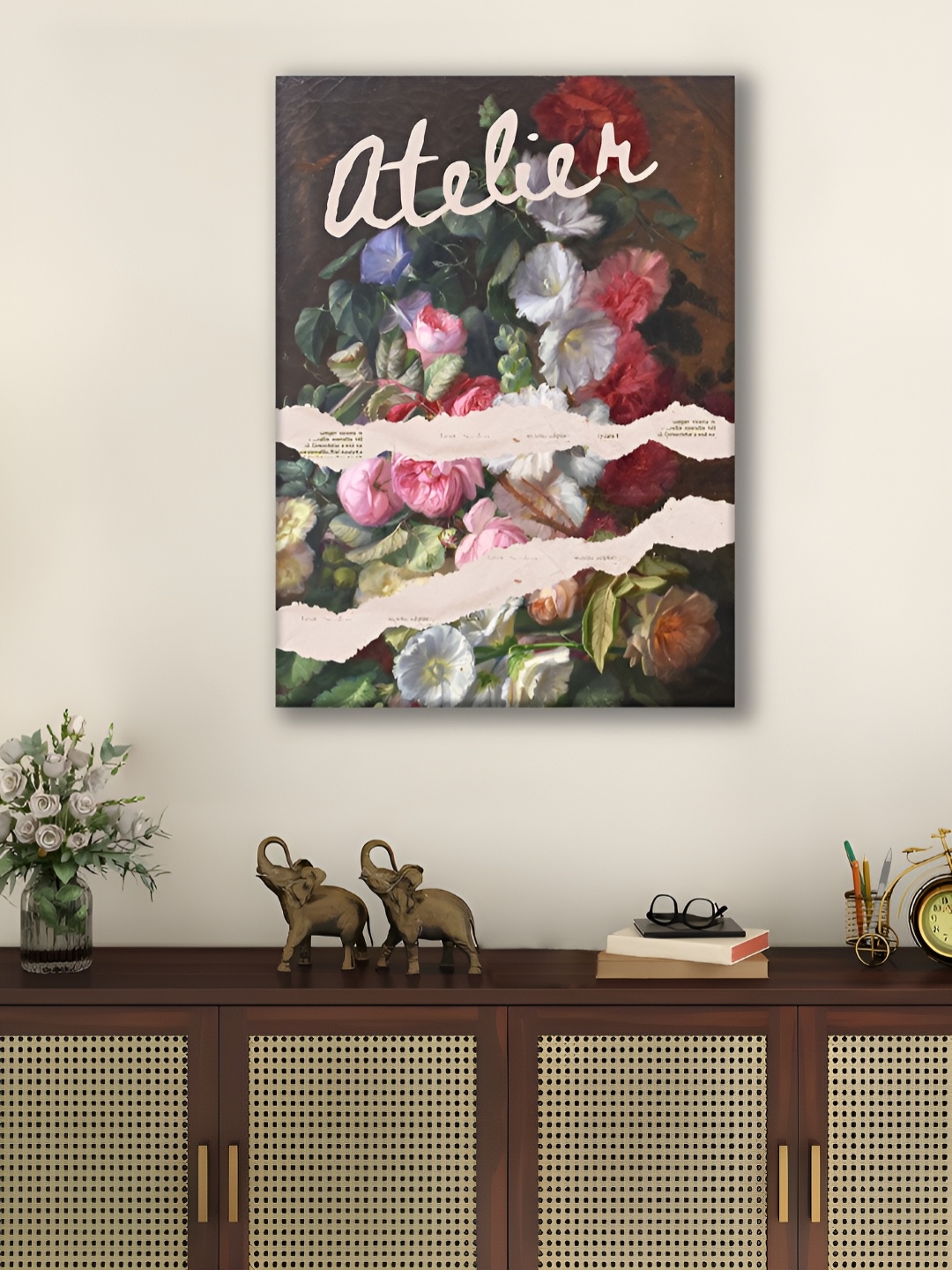 

Myntra Elegant Homes Green & White 1 Piece Canvas Other Wall Paintings