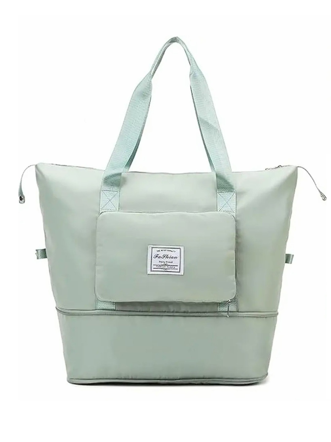 

VILLISHA ENTERPRISE Shopper Handheld Bag with Tasselled, Green