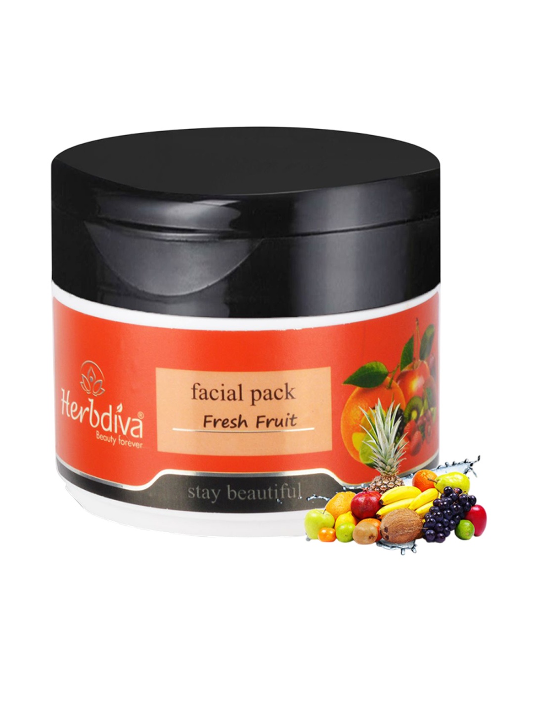 

Herbdiva Fresh Fruit Refreshing & Nourishing Face Pack - 500 g, White