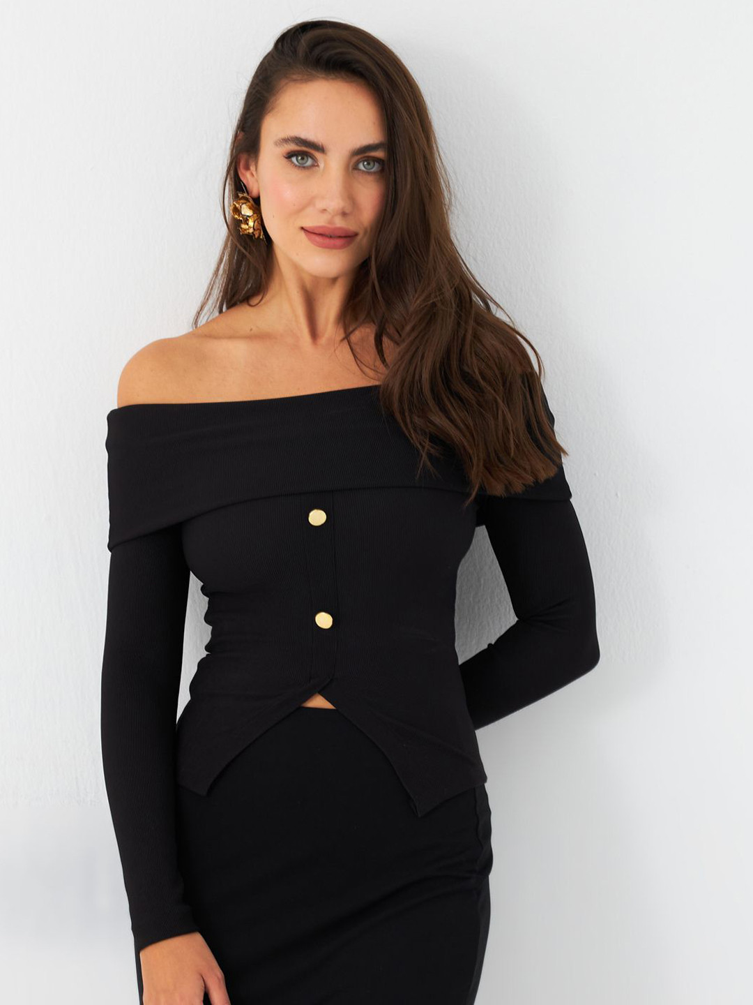 

Cool & Sexy Off-Shoulder Bardot Top, Na