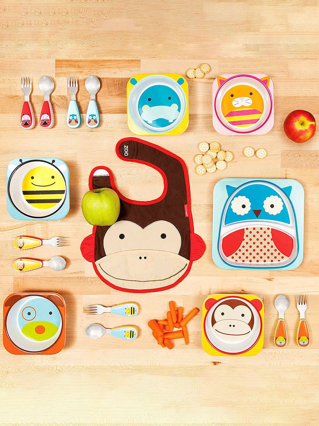 

Skip Hop Yellow & Red Zoo Monkey Fork & Spoon Utensils