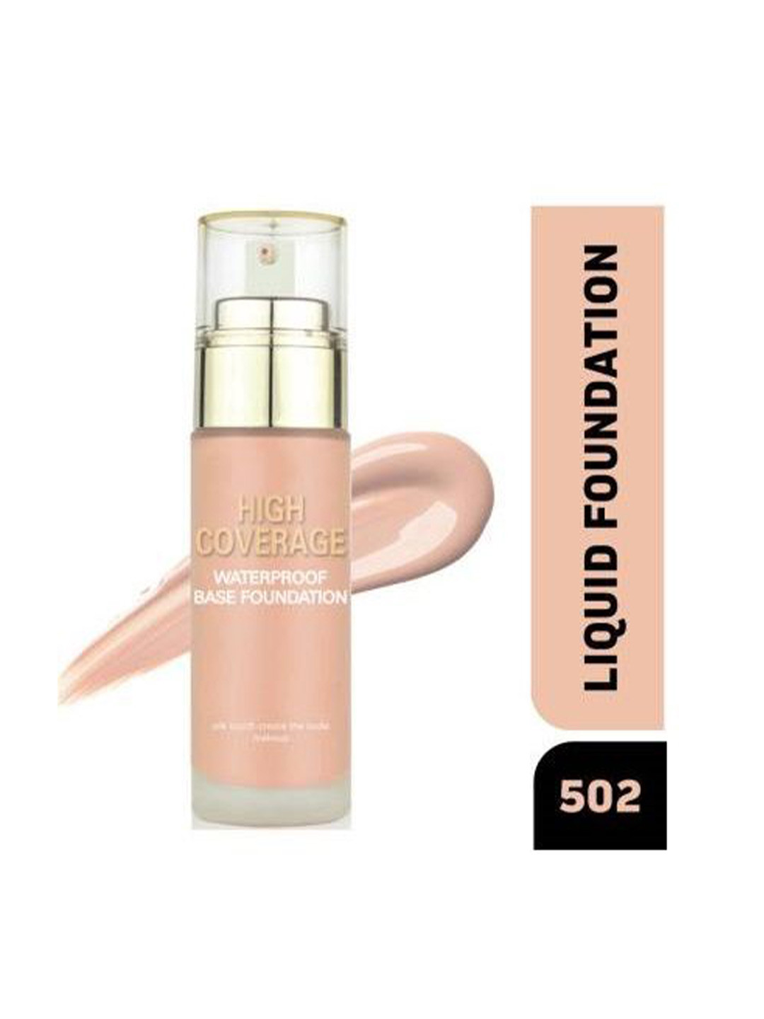 

MAKEUP FEVER High Coverage Waterproof Liquid Foundation - 55 g - Shade 502, Rose gold
