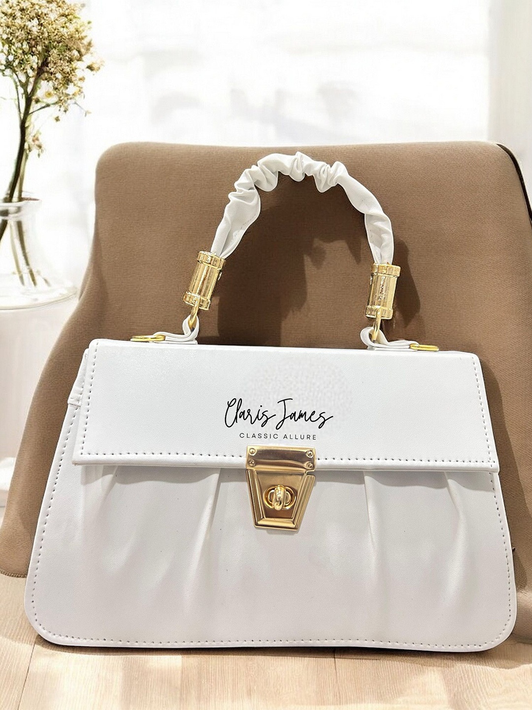 

CLARIS JAMES PU Sling Bag, White