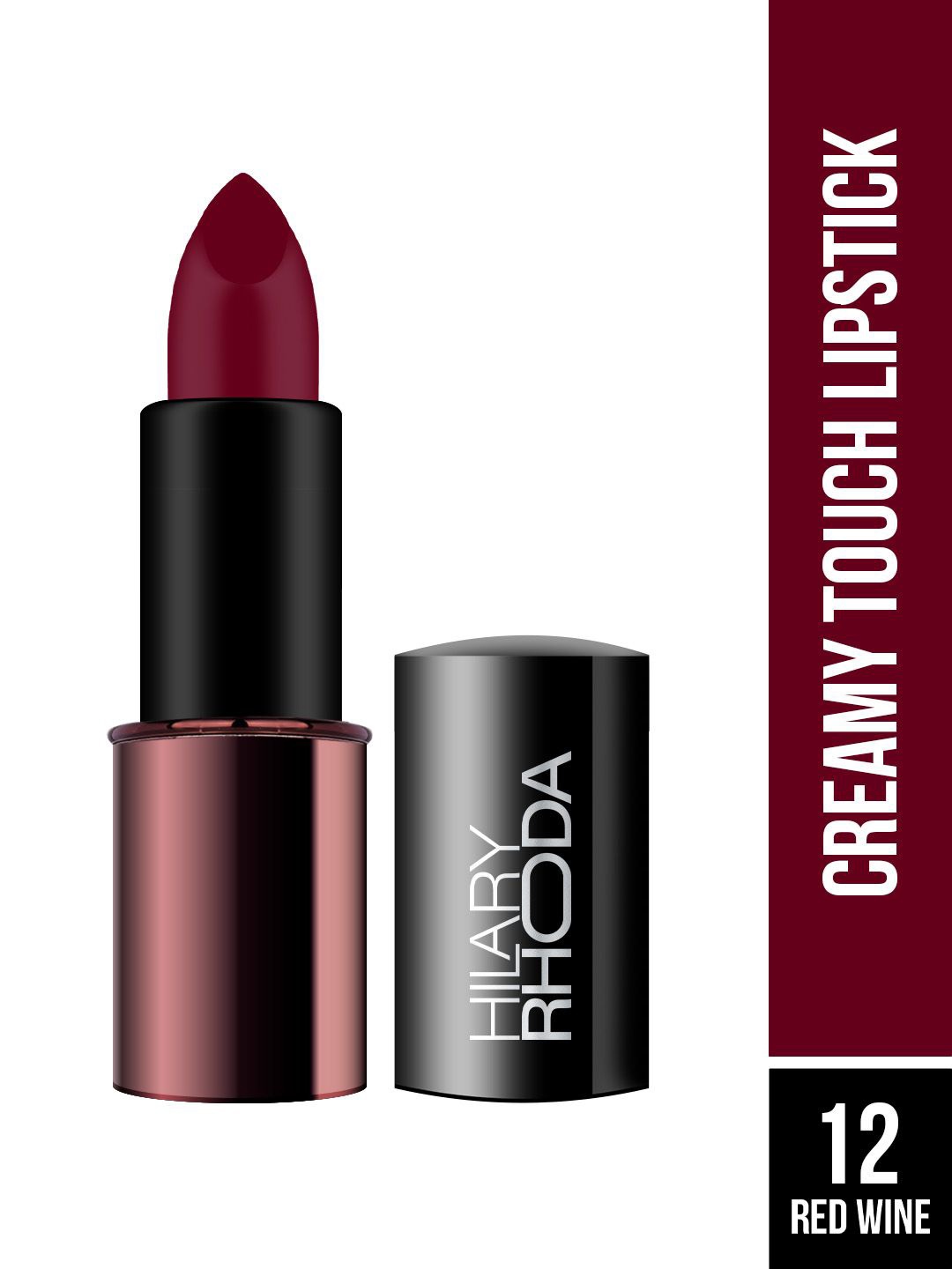 

Hilary Rhoda Long Lasting Creamy Touch Lipstick- 4 g - Red Wine 12, Mauve