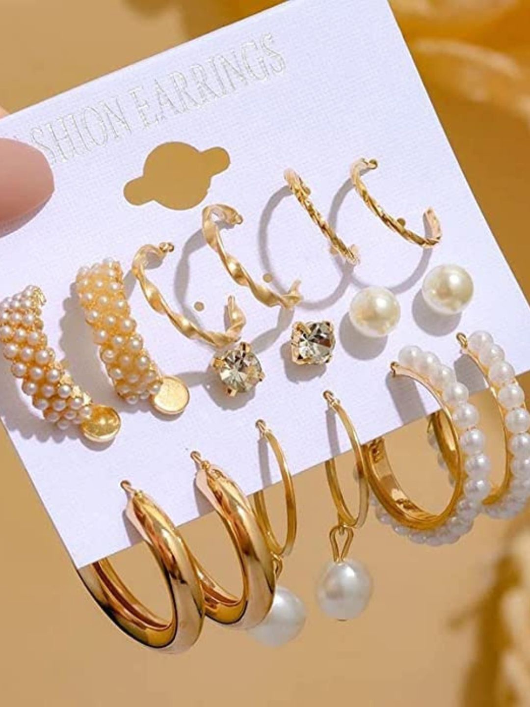 

CareDone Contemporary Hoop Earrings, Gold