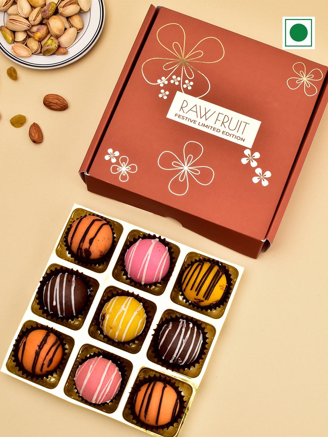 

RawFruit 9 Pcs Eid Sweets & Treats Gift Hamper, Purple