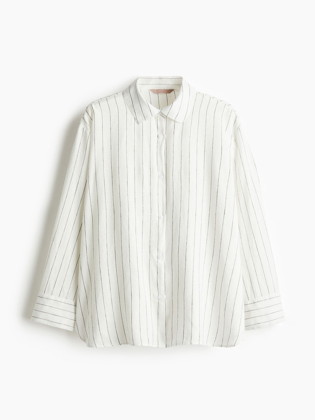 

H&M Linen-Blend Shirt, White