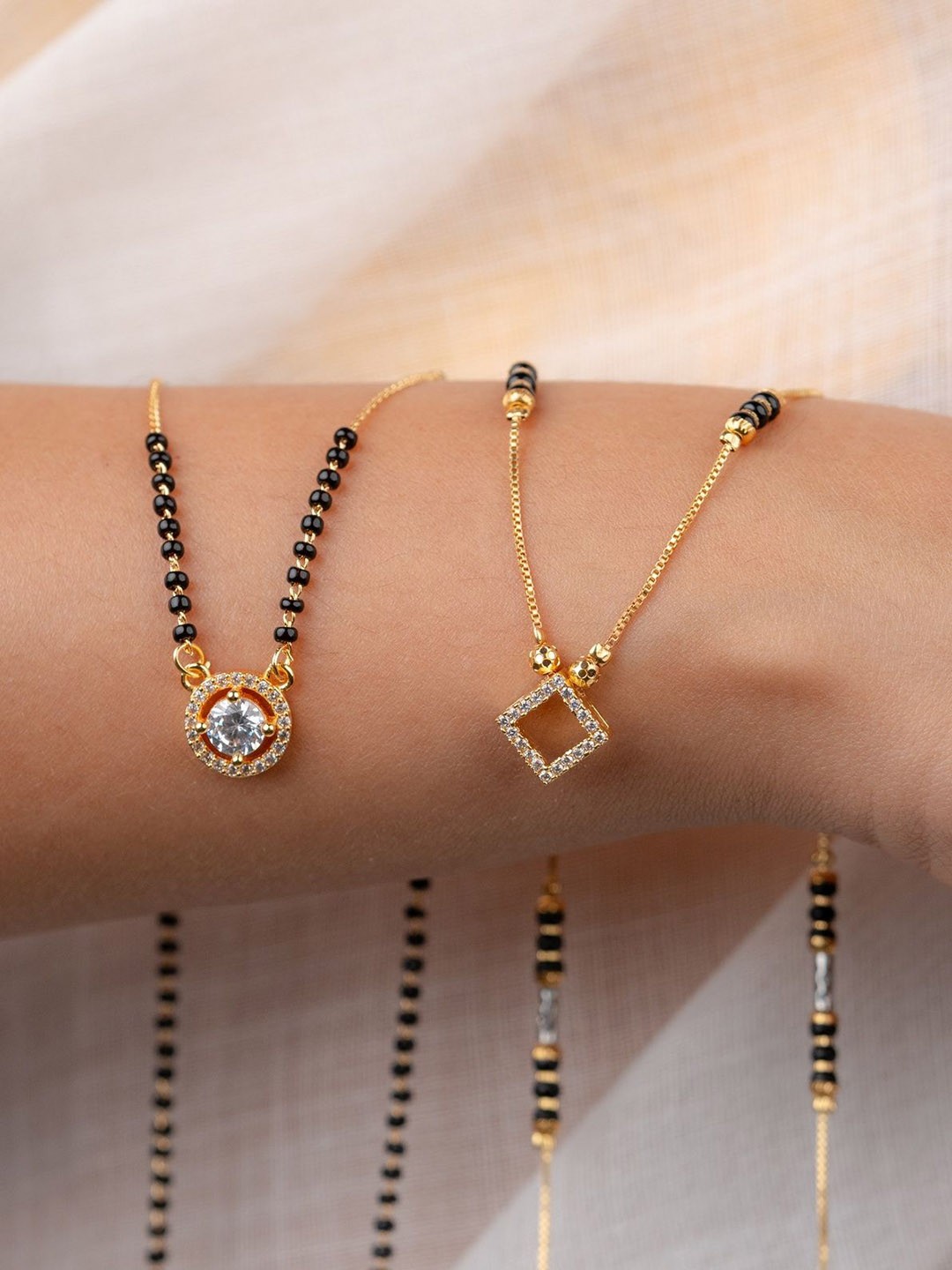 

Zeraki Jewels Gold-Plated Mangalsutra