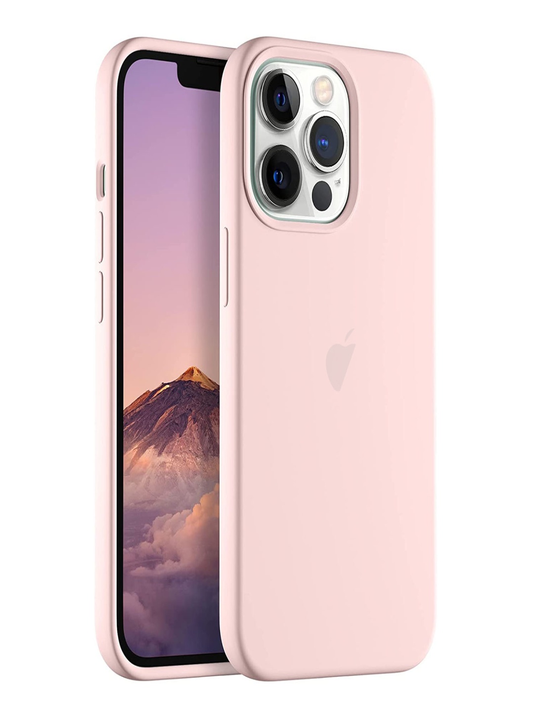 

LIRAMARK Solid Printed iPhone 13 Pro Back Case Mobile Accessories, Pink