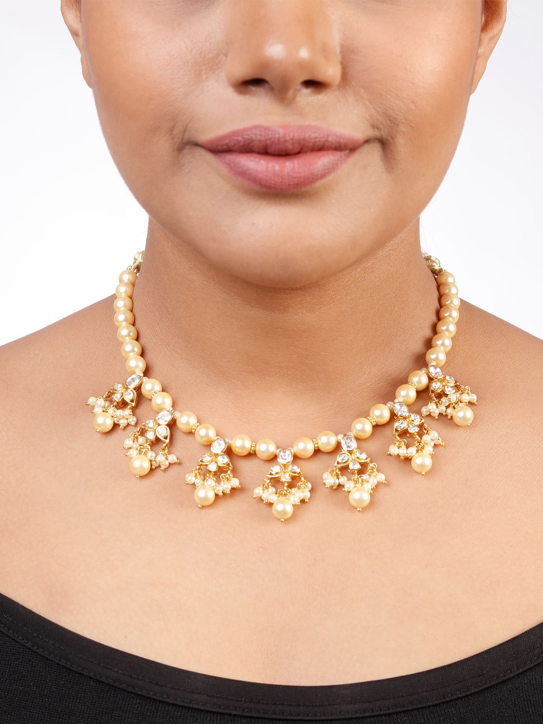 

Sica Jewellery Sterling Silver Rhodium-Plated Necklace, Gold