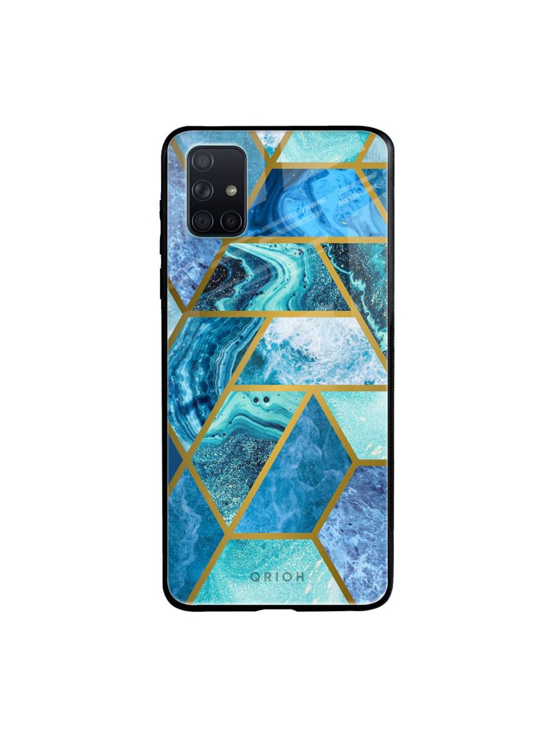 

QRIOH Quirky Printed Samsung Galaxy A51 Back Case Mobile Accessories, Blue