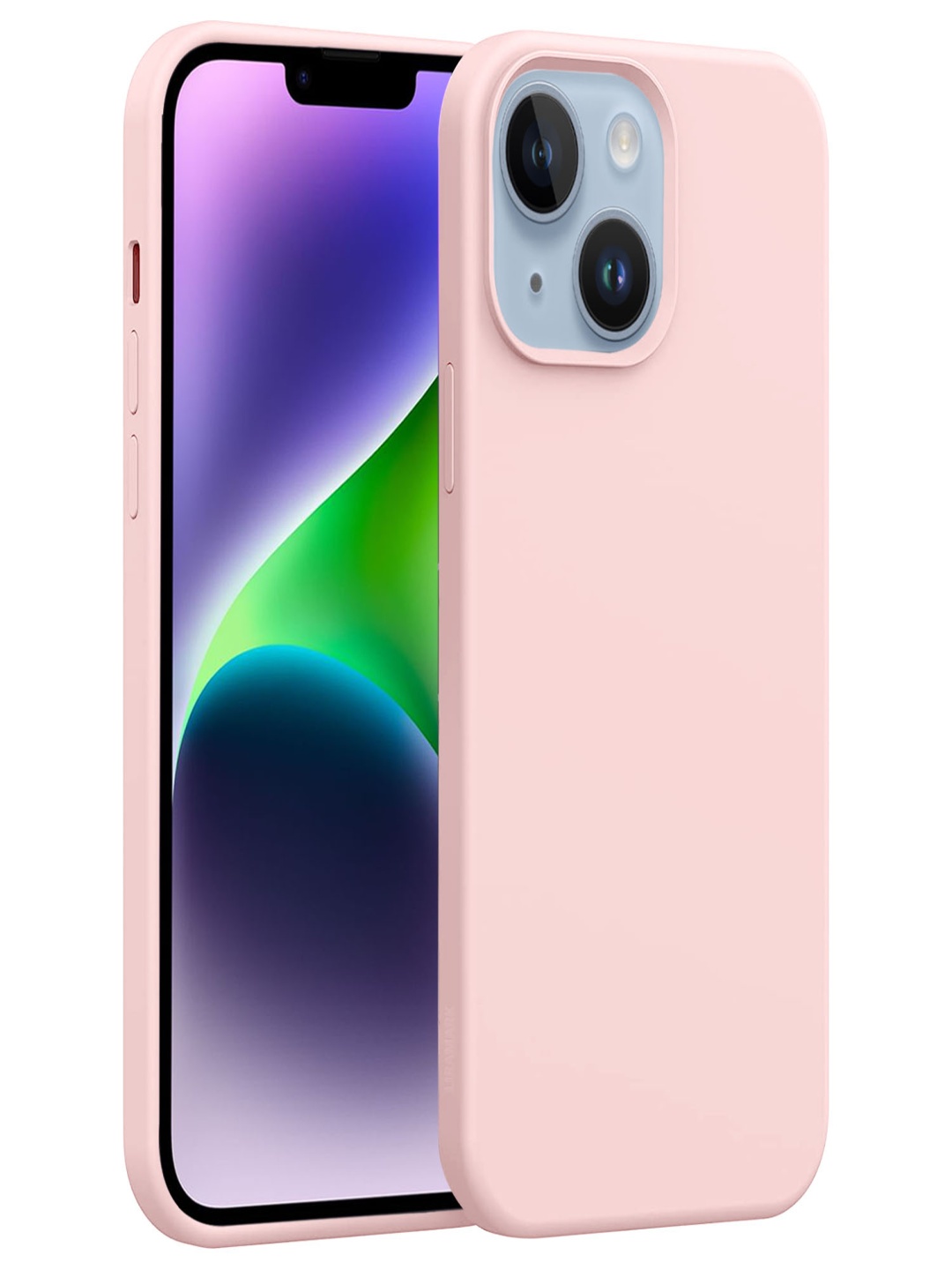 

LIRAMARK Solid Printed iPhone 14 Plus Back Case Mobile Accessories, Pink