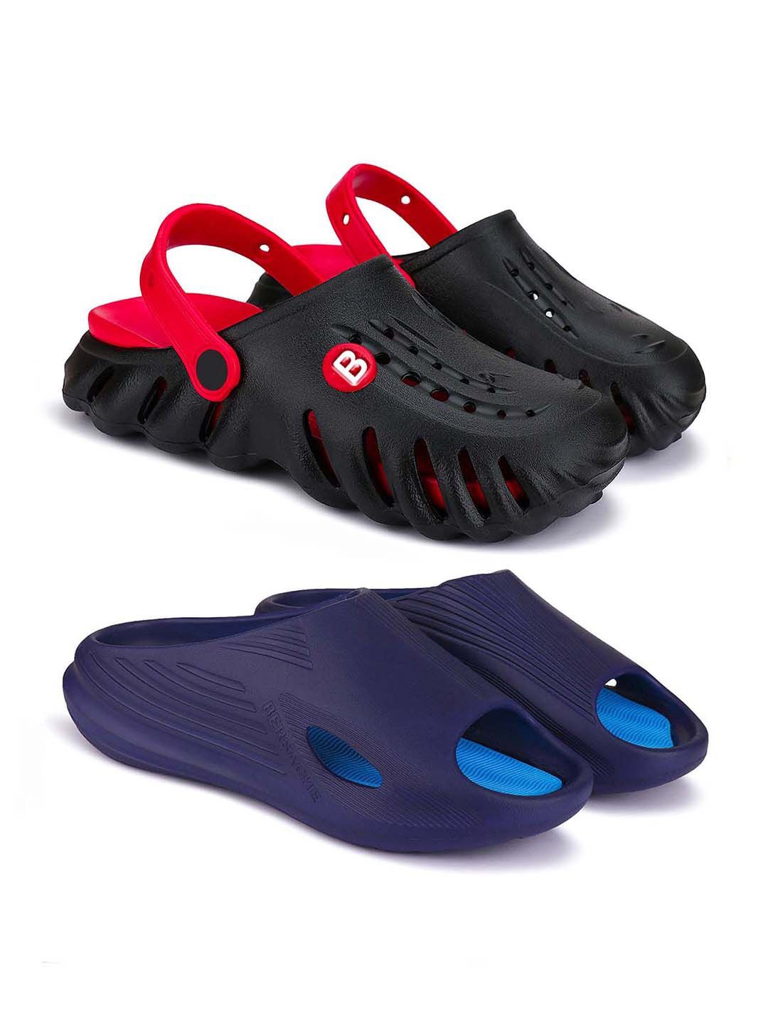 

BERSACHE Men Clogs, Red