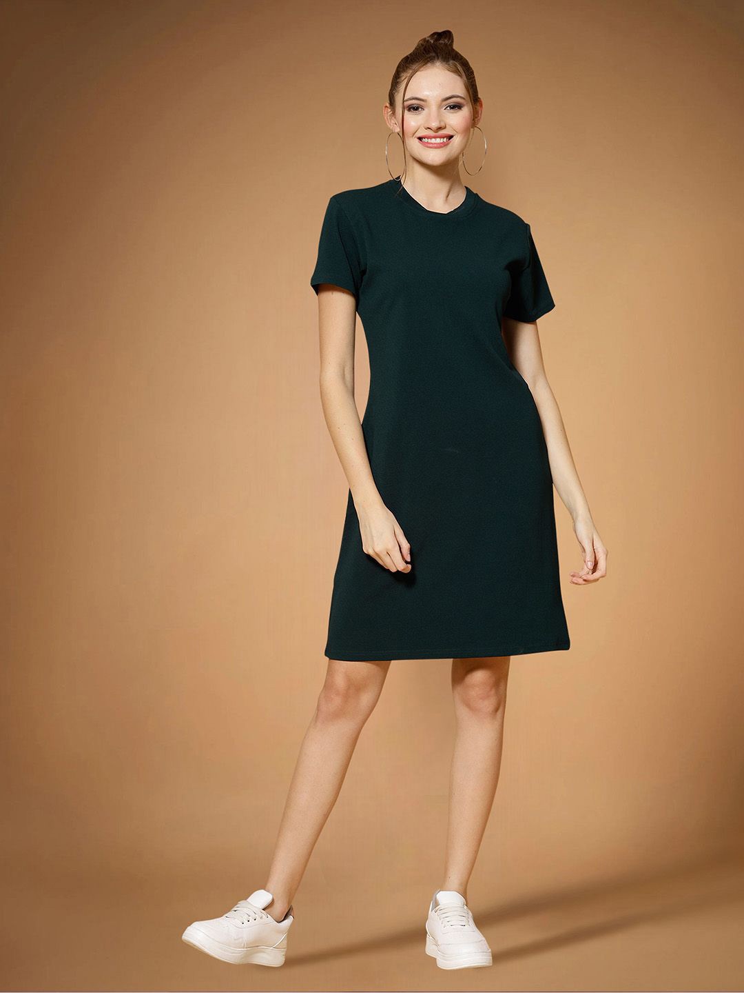 

Moda Rapido Applique Fit & Flare Dress, Green