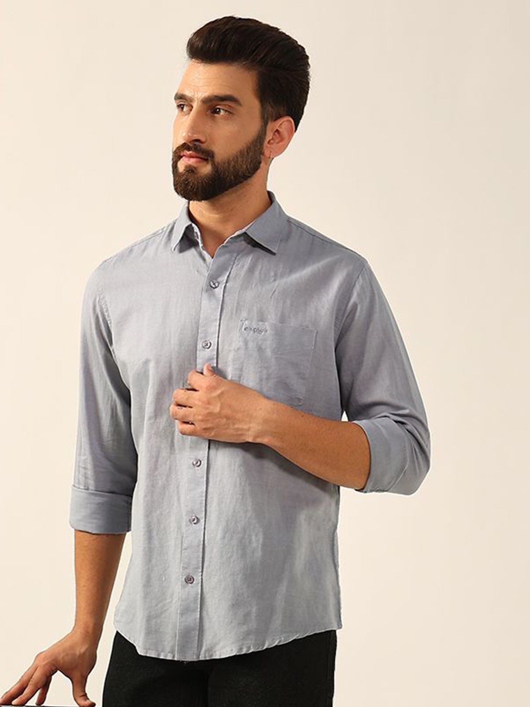 

ENSPYR Men Opaque Casual Shirt, Grey