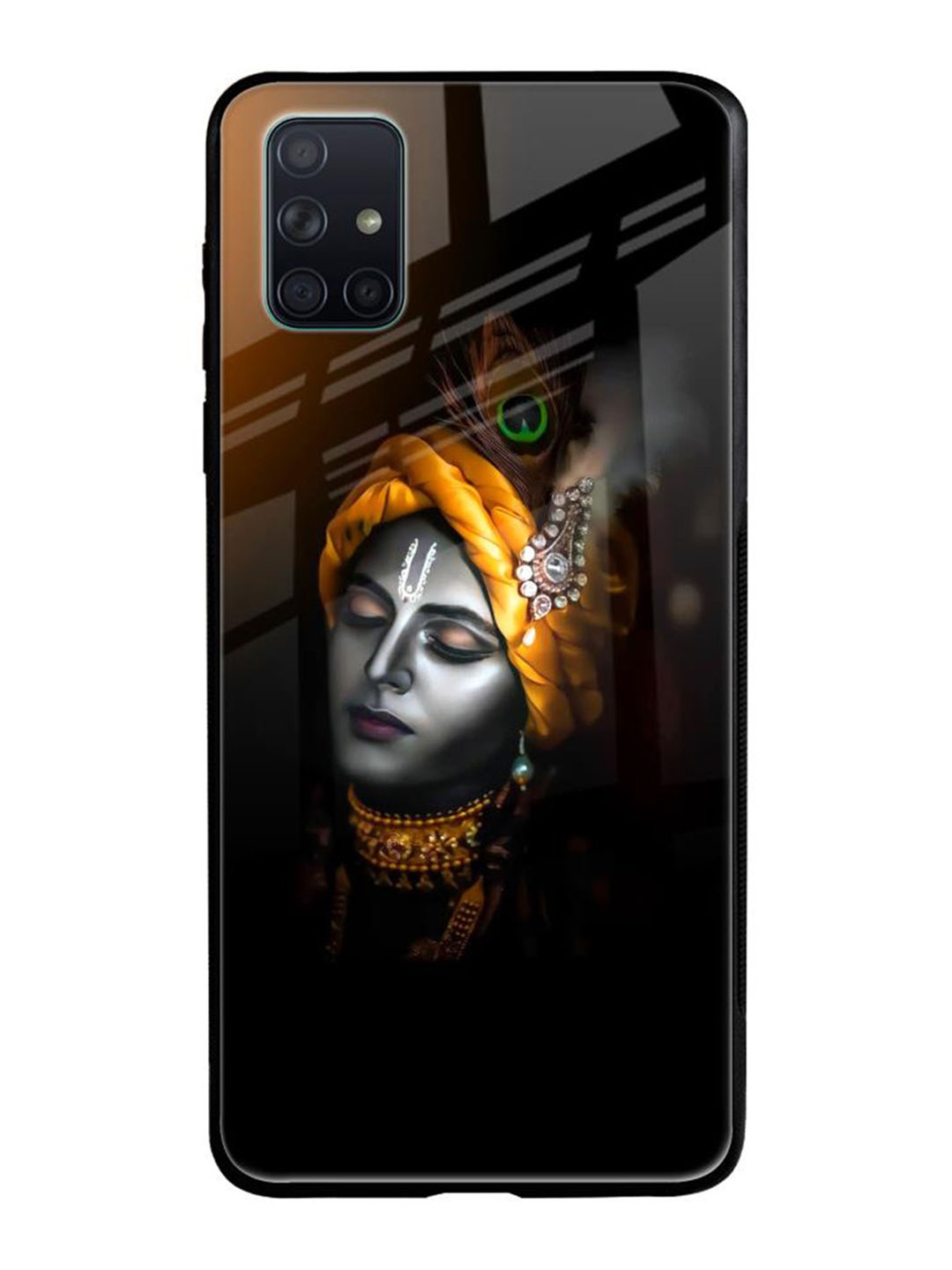 

QRIOH Quirky Printed Samsung Galaxy A51 Back Case Mobile Accessories, Black