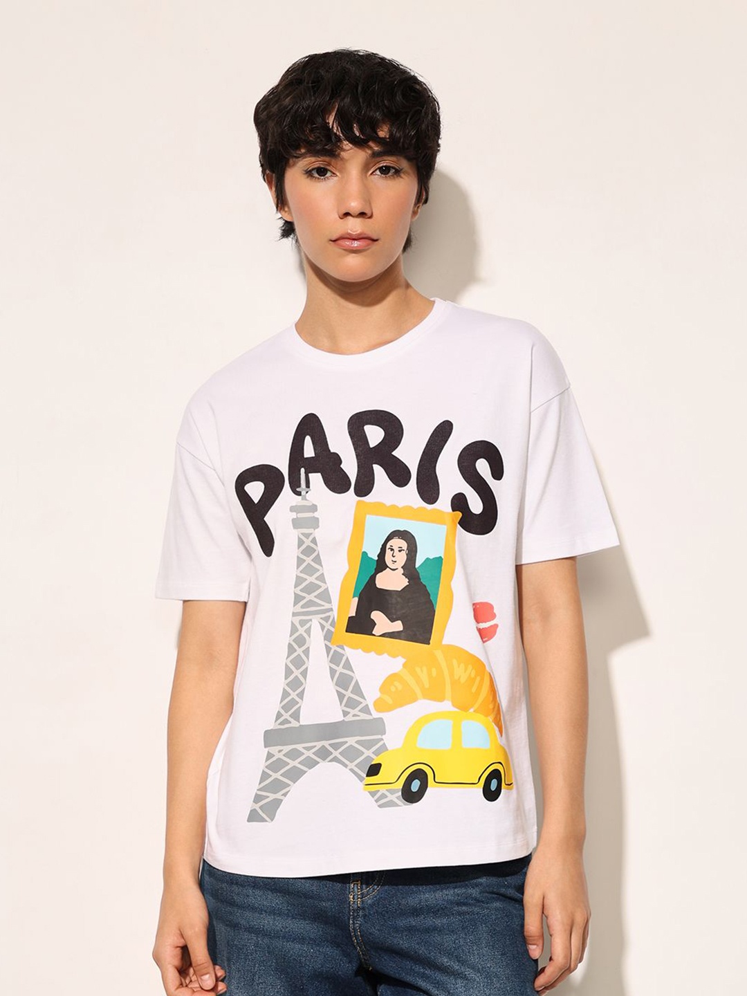 

ONLY Women Printed T-shirt, White