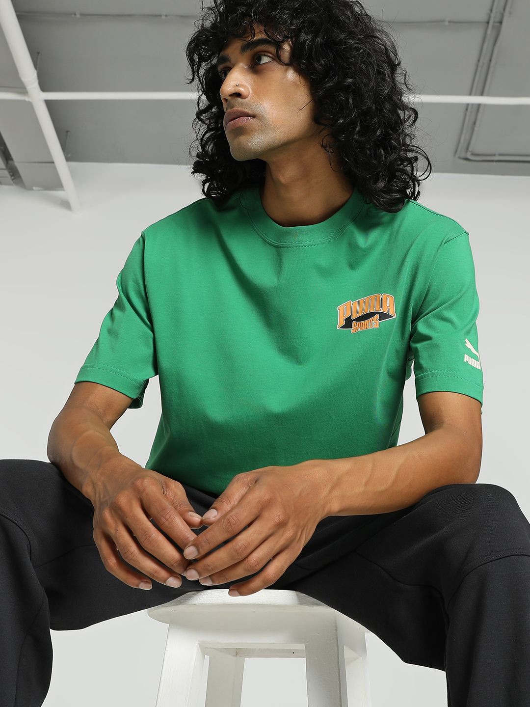 

Puma Team Relaxed Fit Graphic Tee, Green