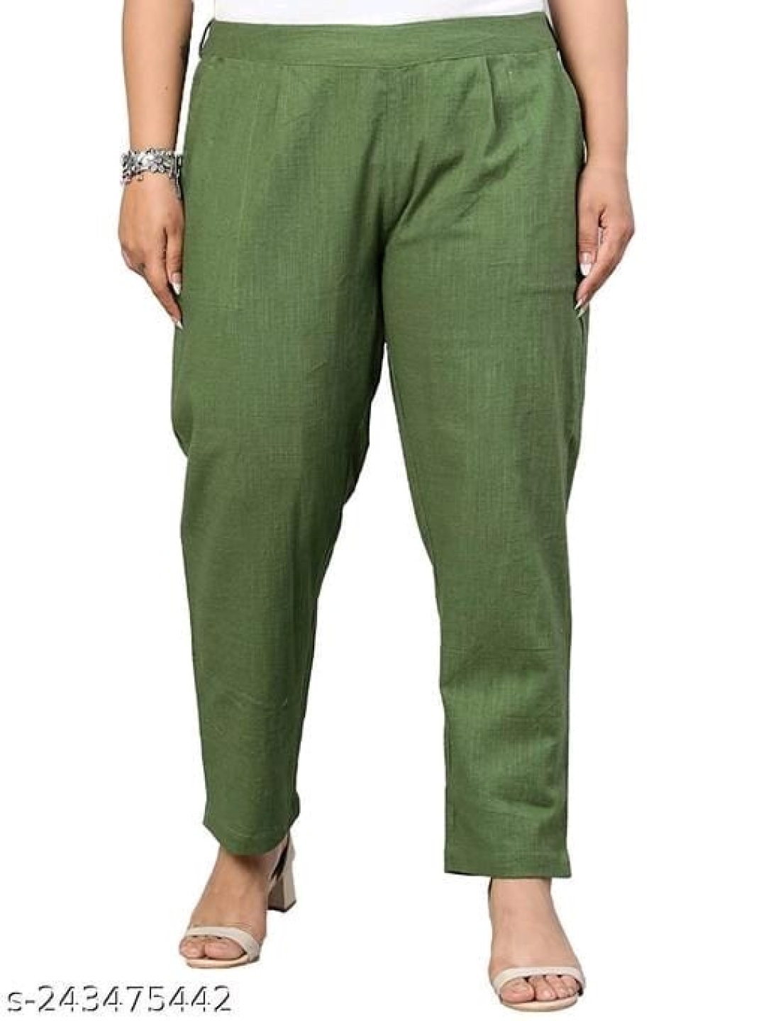 

OUTER WEAR AYAM EXPORTS Women Trousers, Olive