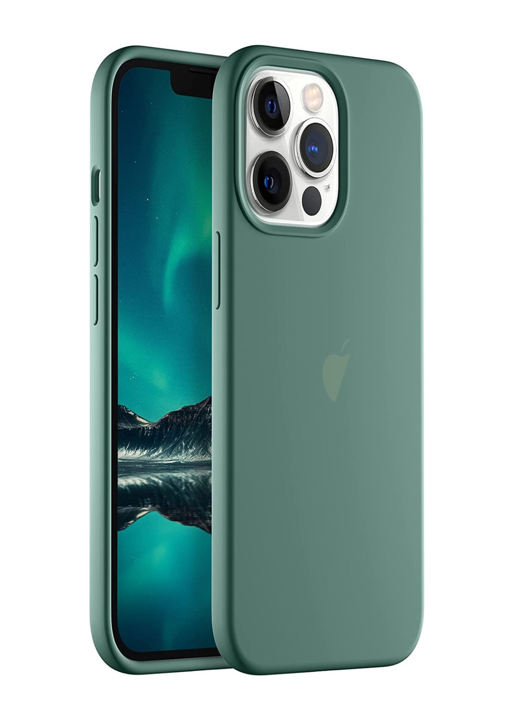 

LIRAMARK Solid Printed iPhone 13 Pro Back Case Mobile Accessories, Green