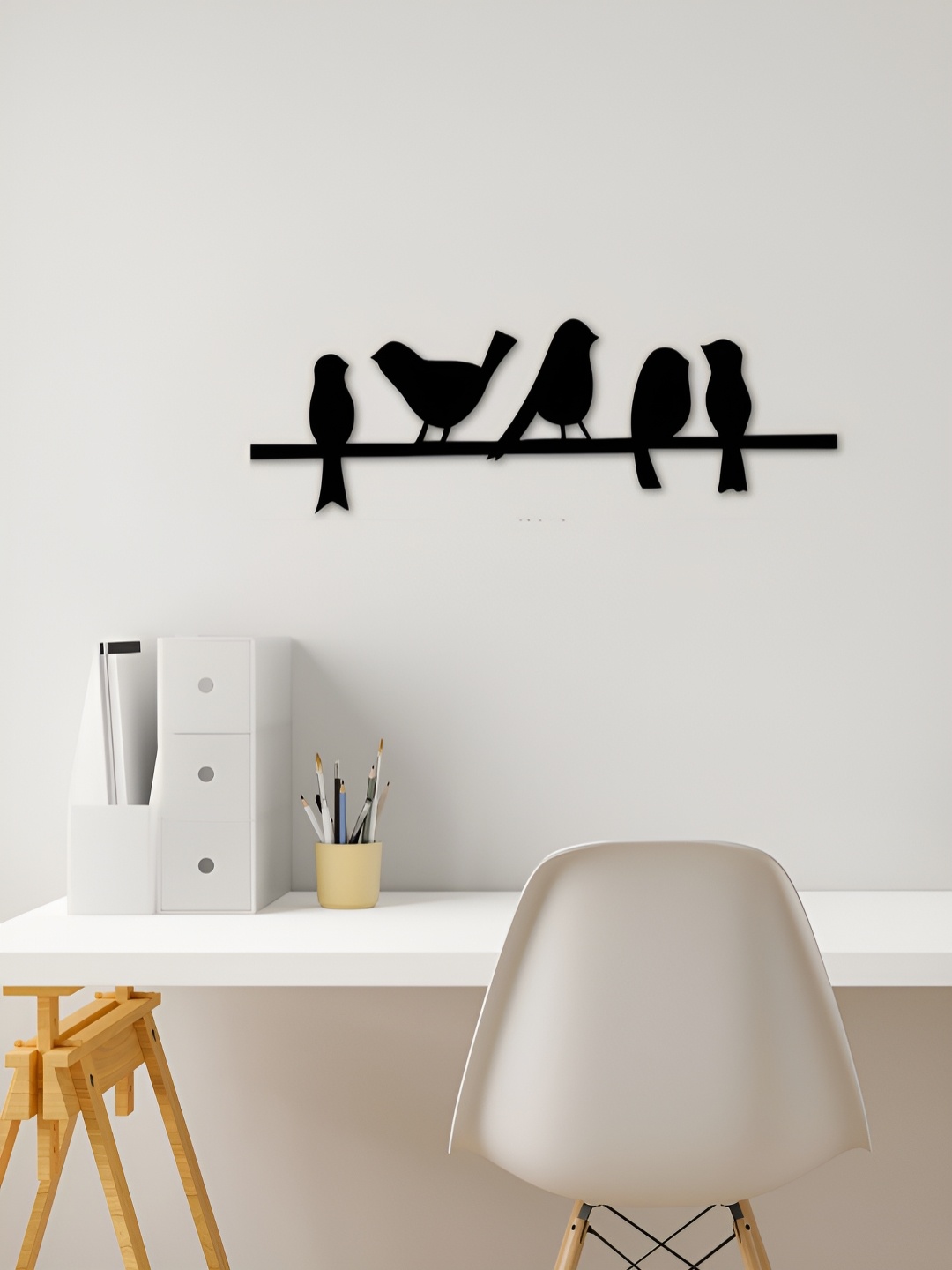 

Loops n knots Black Textured Wooden Wall Hangings