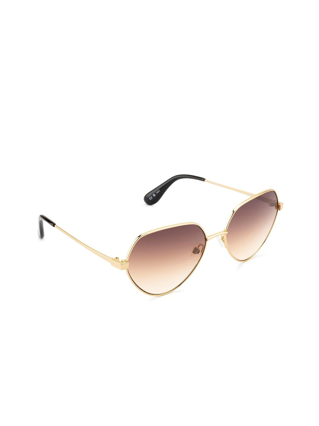 

OPIUM Women Aviator Sunglasses with UV Protected Lens, Brown