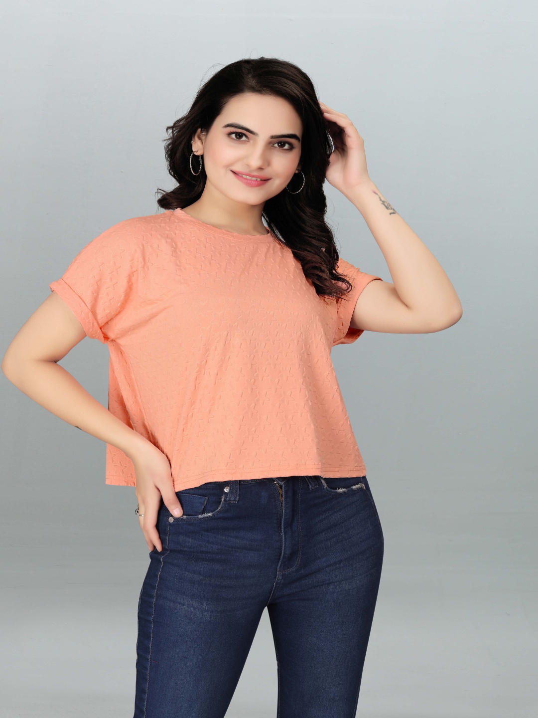 

VGHCFASHION Boxy Top, Orange