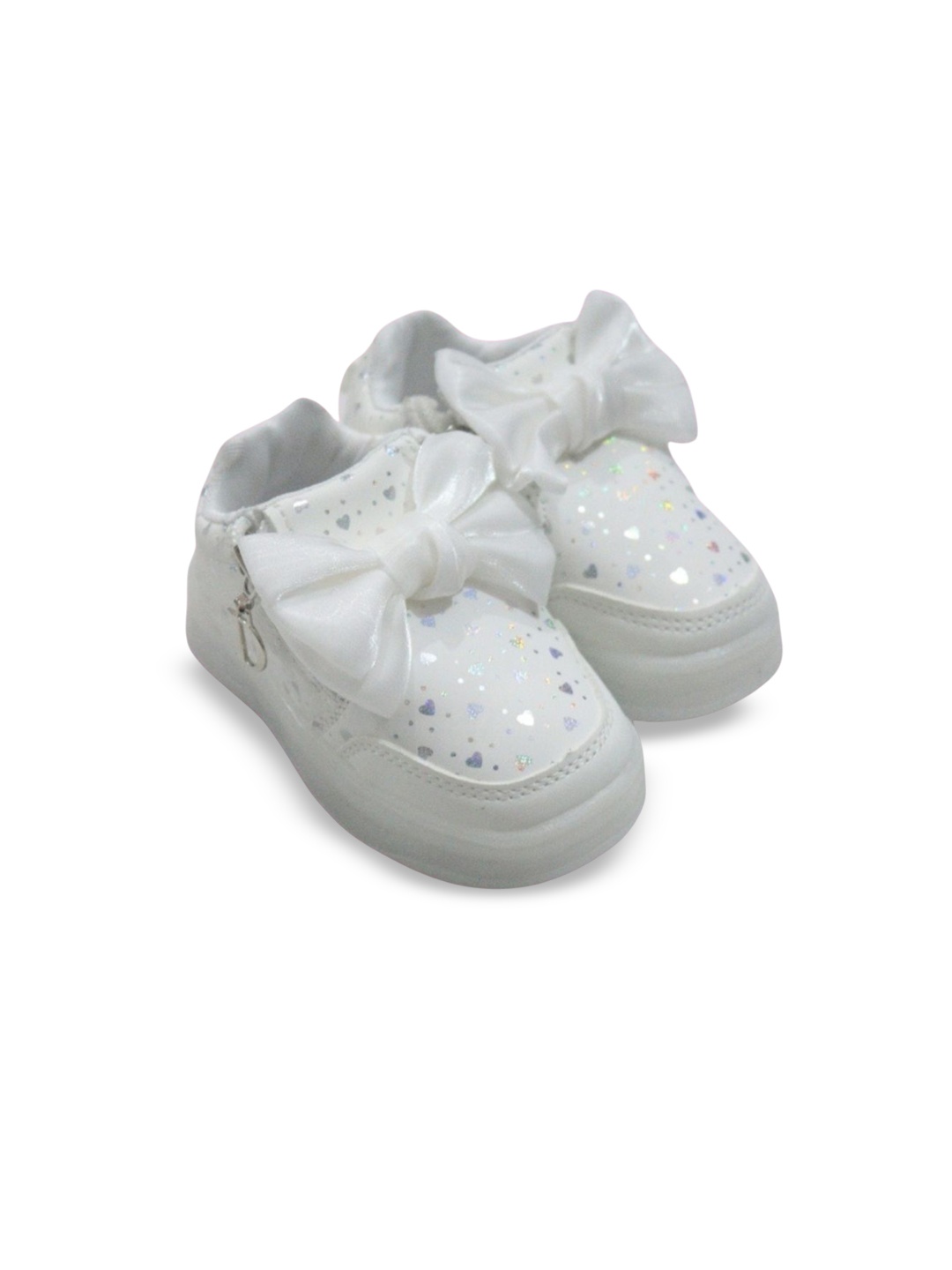 

MOON MAMA Unisex Kids Printed Derbys, White