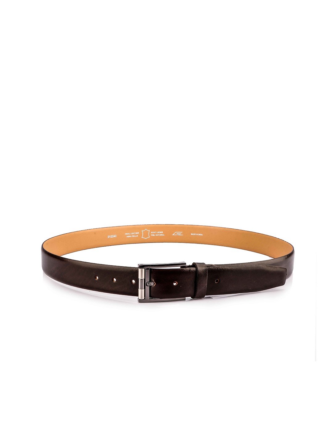 

GIL Men Leather Formal Belt, Brown