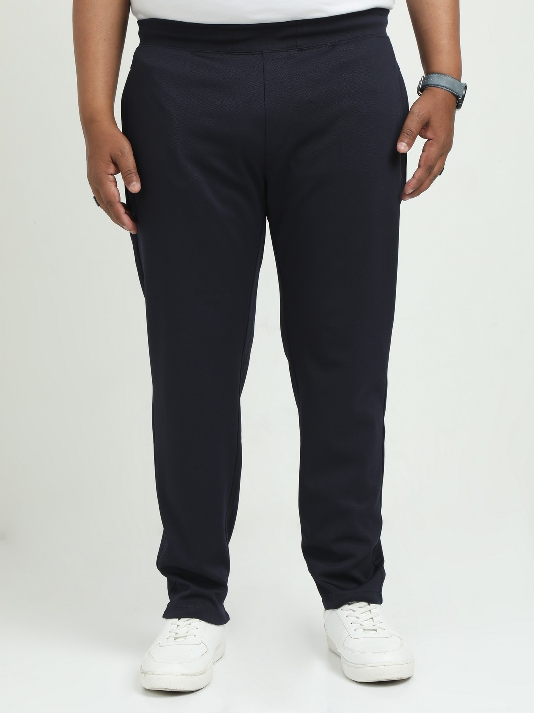 

THE BEETEL HOUSE Men Urban Slim Slim Fit Joggers Trousers, Navy blue