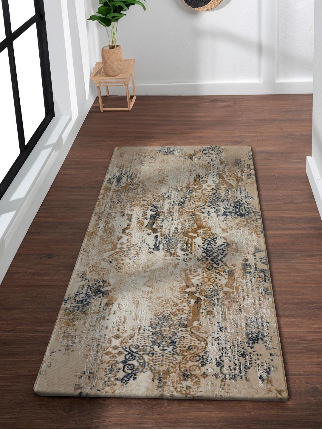 

OBSESSIONS Beige Rectangle Bed Runner