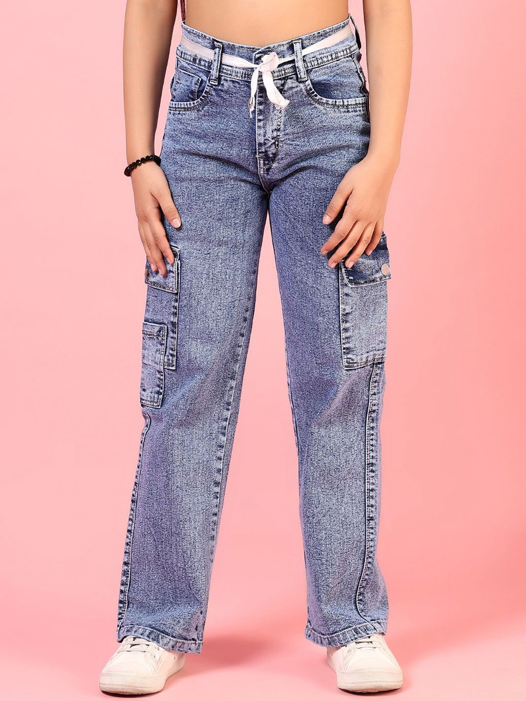 

V-Mart Girls Light Fade Jeans, Blue