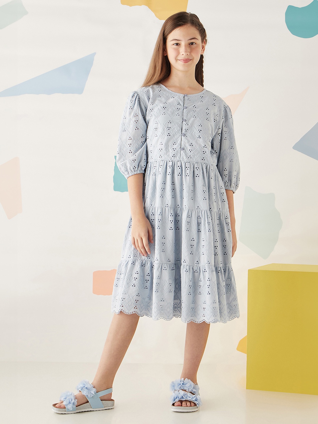 

max Fit & Flare Dress, Blue