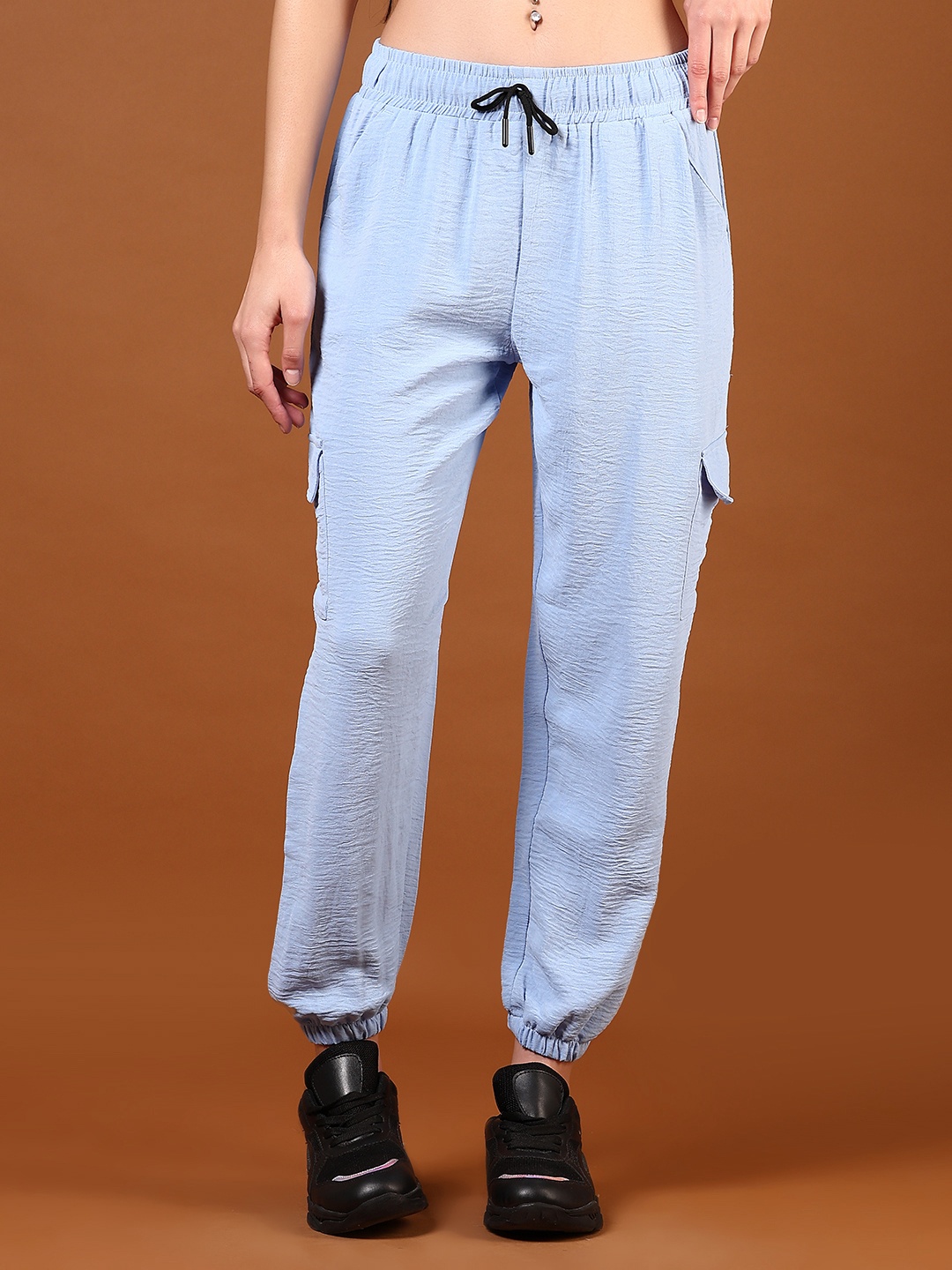 

V-Mart Women Joggers Trousers, Blue