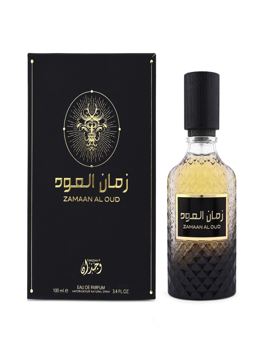 

WEJDAN Men Zamaan-Al-Oud Long Lasting Eau de Parfum - 100 ml, Transparent