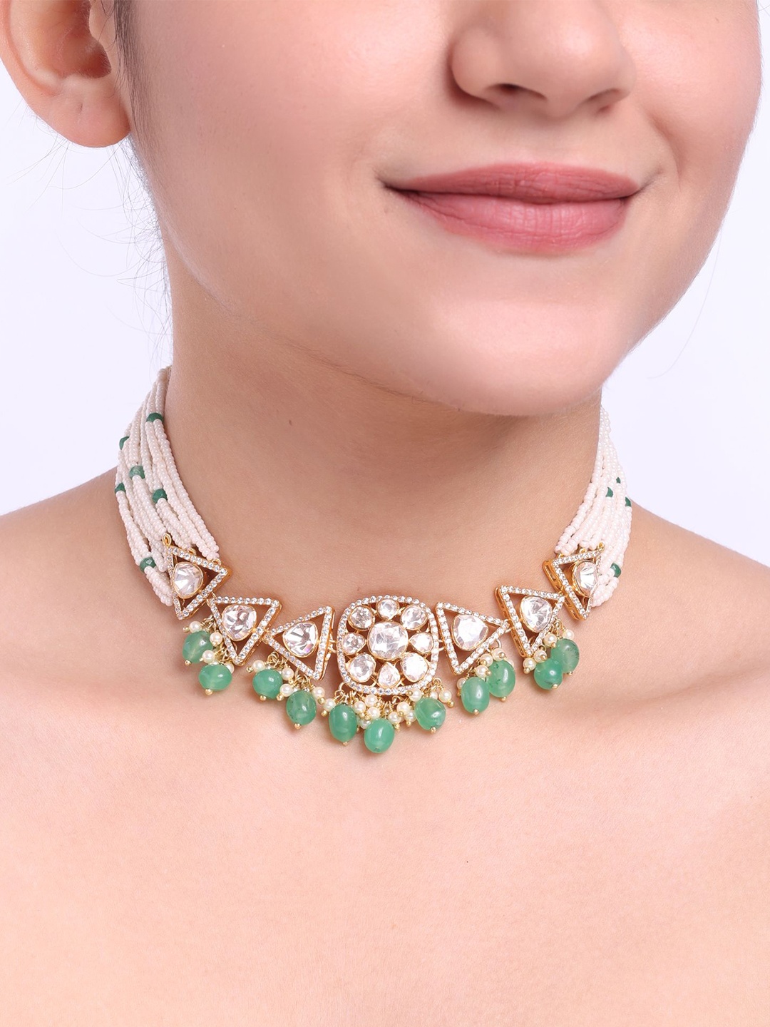 

Sica Jewellery Sterling Silver Rhodium-Plated Necklace, Gold