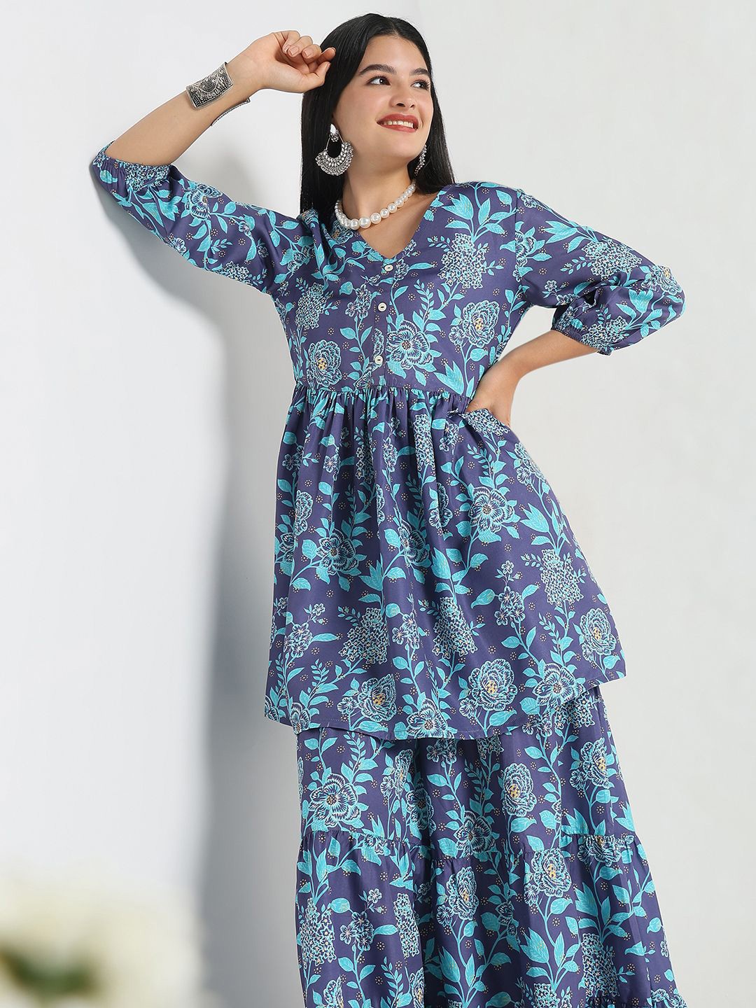 

R&B Printed Tunic, Blue