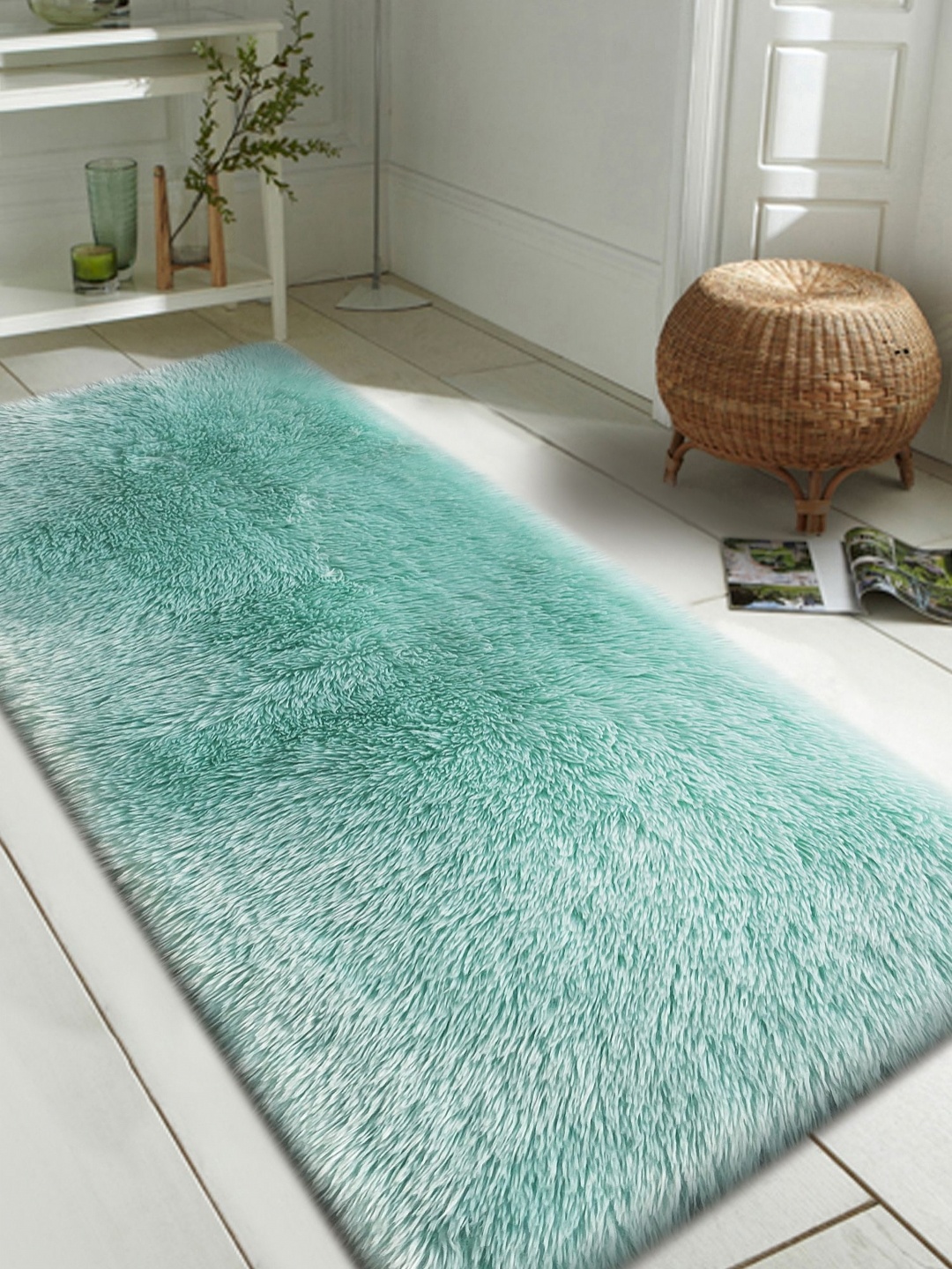 

OBSESSIONS Blue Printed Anti-Static Floor Runner