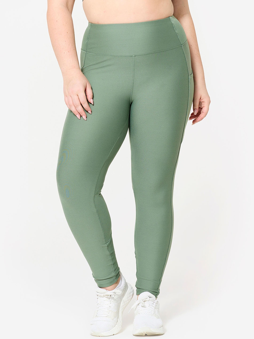 

Domyos By Decathlon Women's Fitness Leggings With Phone Pocket, Green
