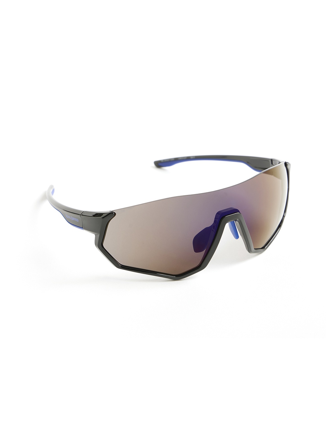 

Royal Enfield Men Shield Sunglasses with UV Protected Lens, Brown