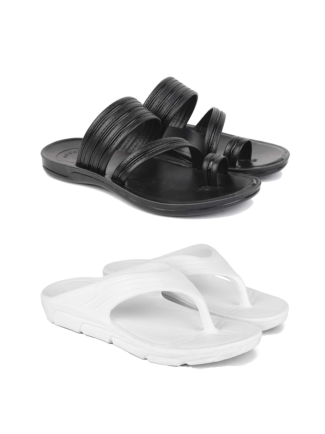 

PENNEN Men Thong Flip-Flops, White