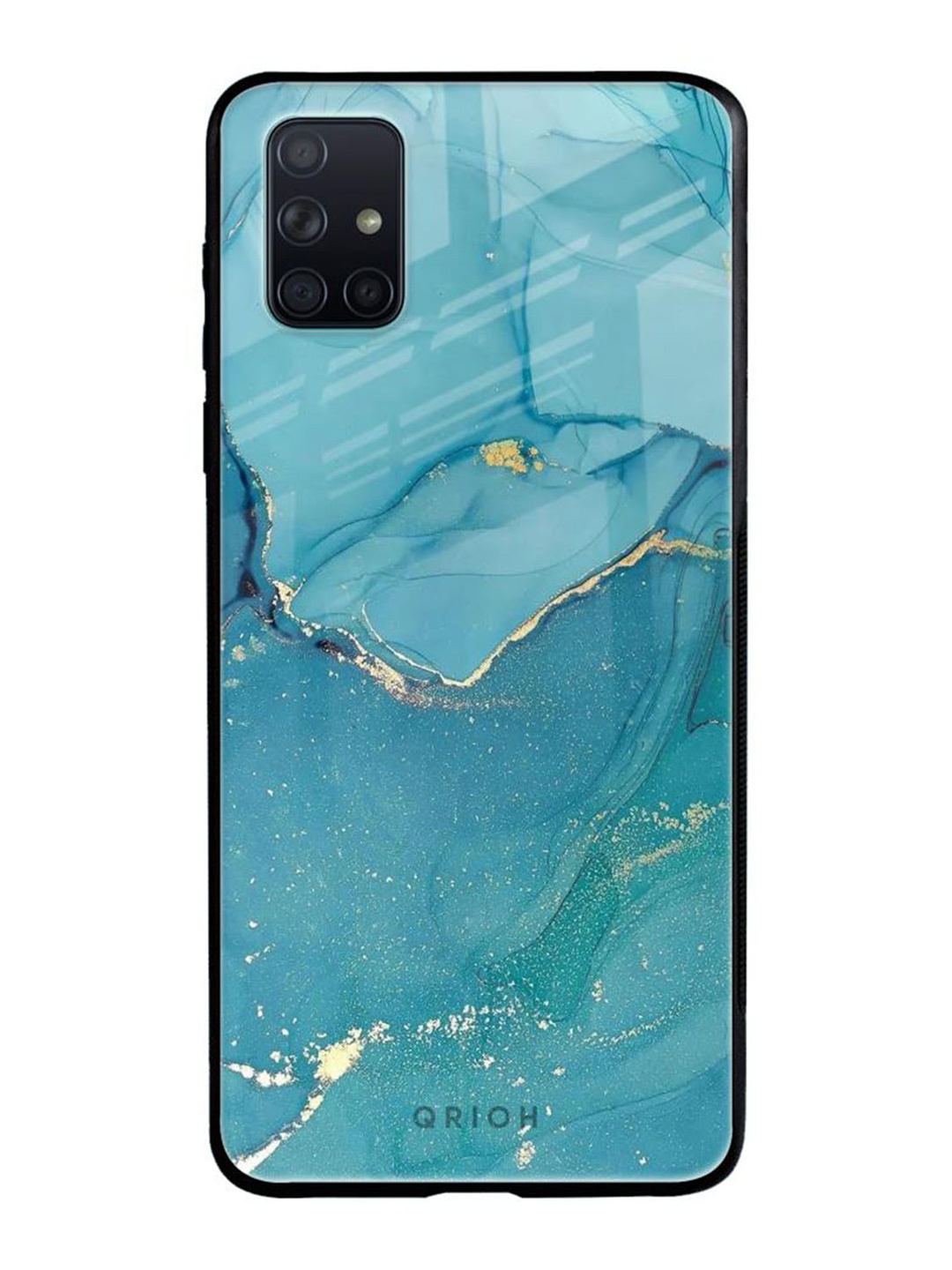 

QRIOH Quirky Printed Samsung Galaxy A51 Back Case Mobile Accessories, Blue
