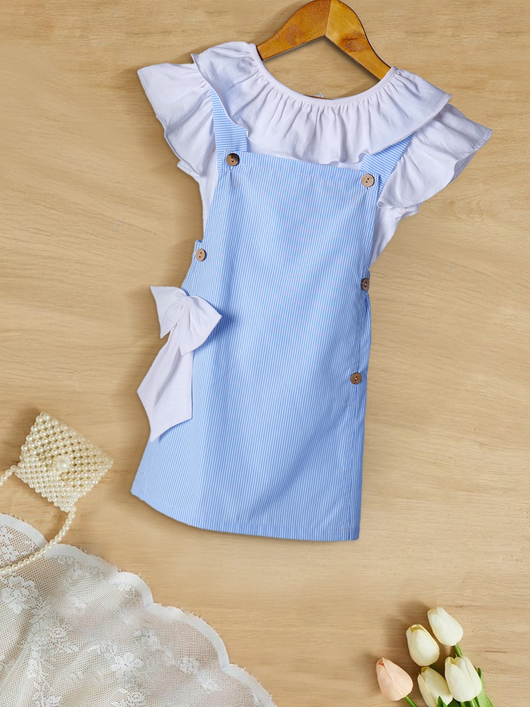 

pspeaches Dyed Fit & Flare Dress, Turquoise blue