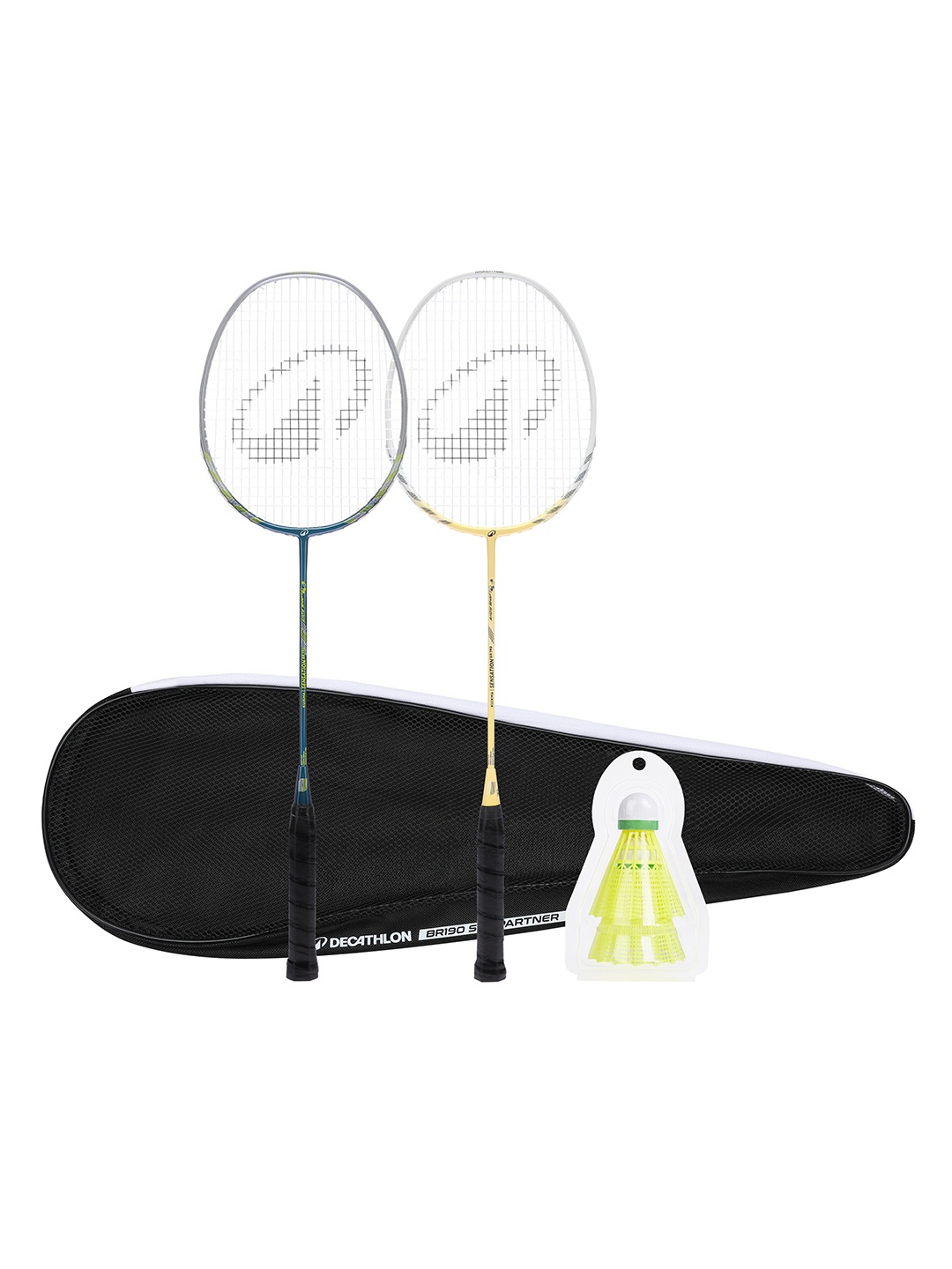 

PERFLY By Decathlon Adult Badminton Racquets Set, Yellow