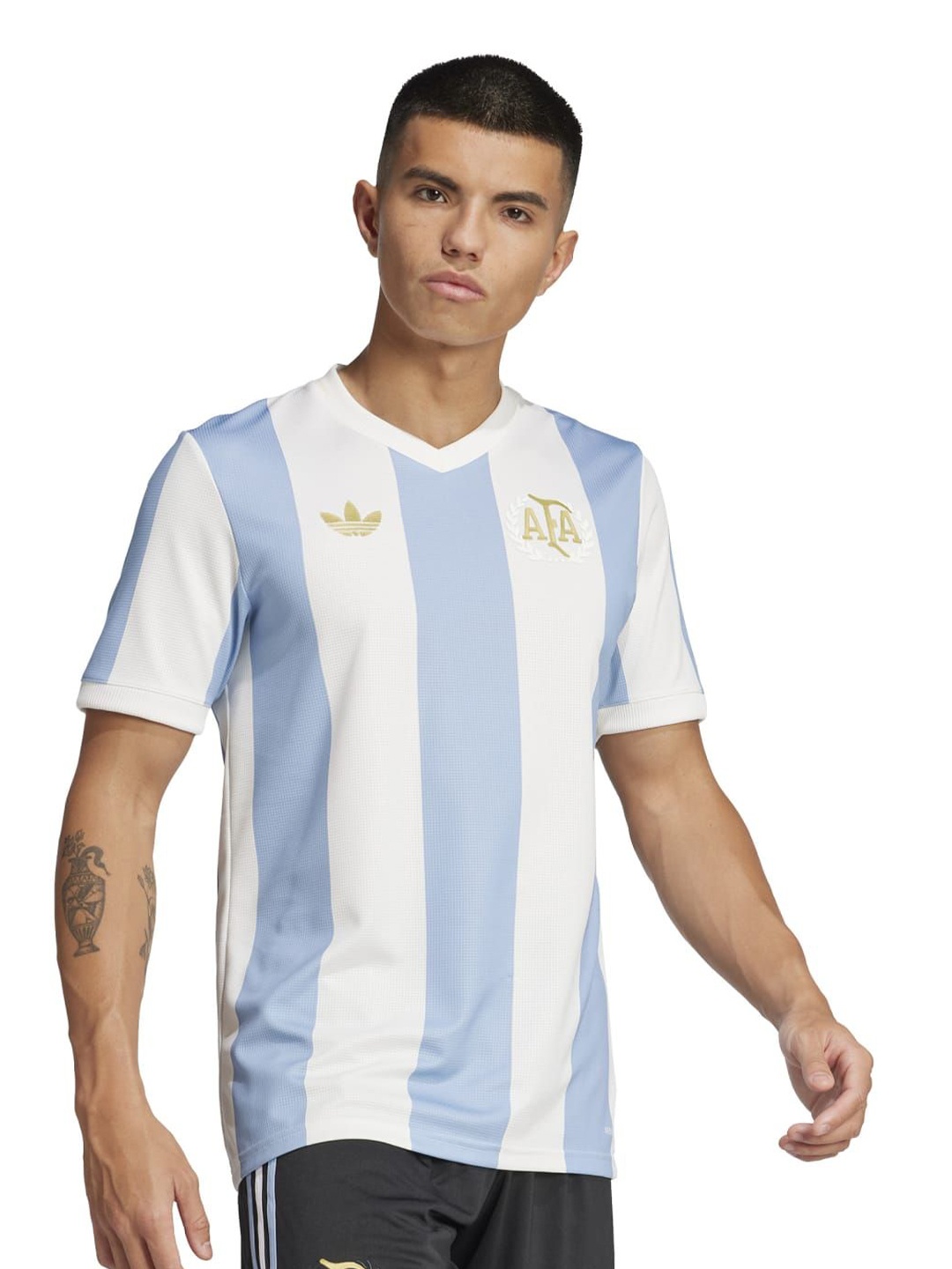 

ADIDAS AFA ANNIV Striped Slim Fit T-shirt, Blue