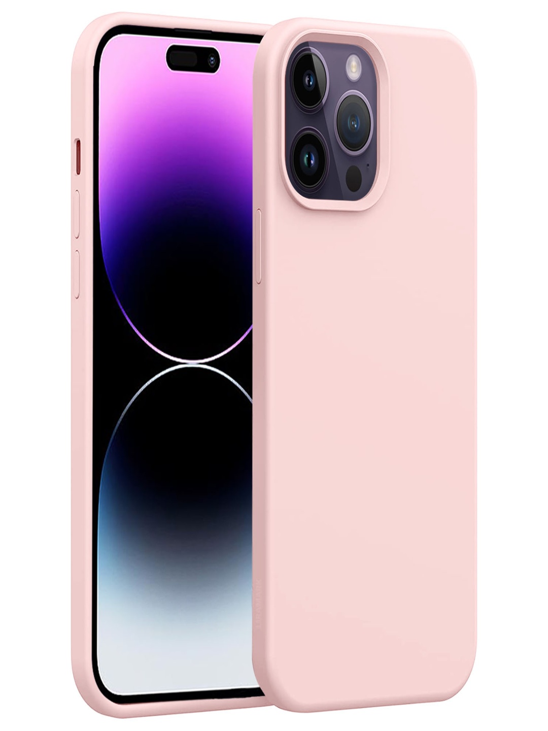

LIRAMARK Solid Printed iPhone 14 Pro Back Case Mobile Accessories, Pink