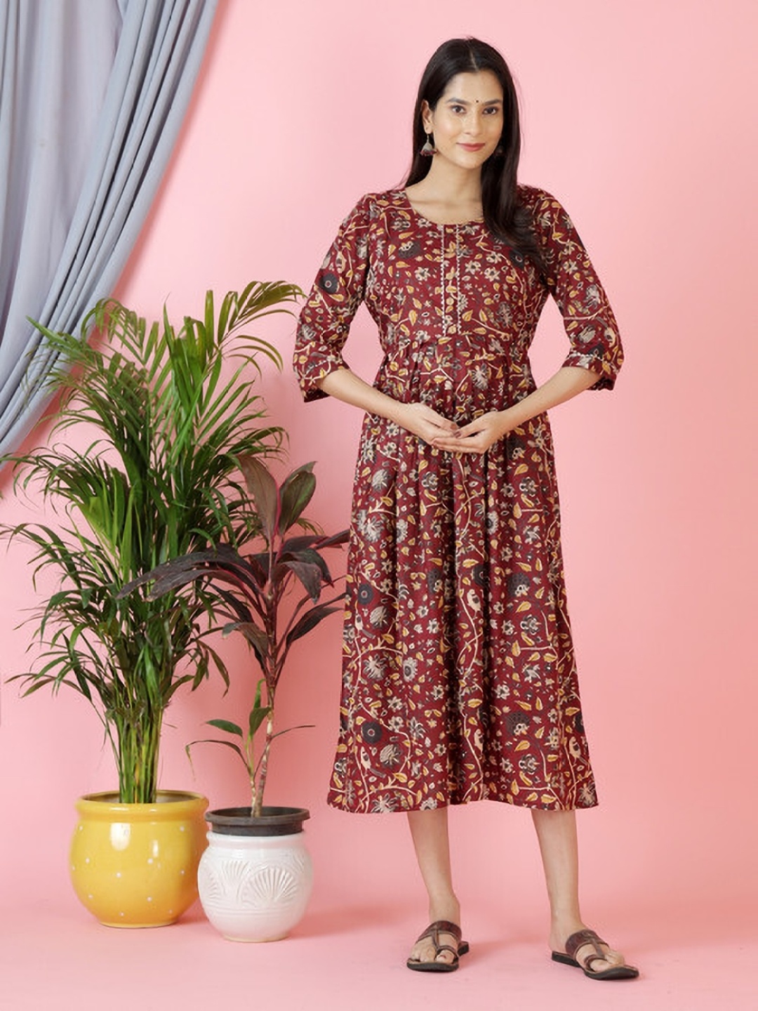 

Moda Rapido Women Ethnic Motifs Printed Gotta Patti Anarkali Kurta, Multi