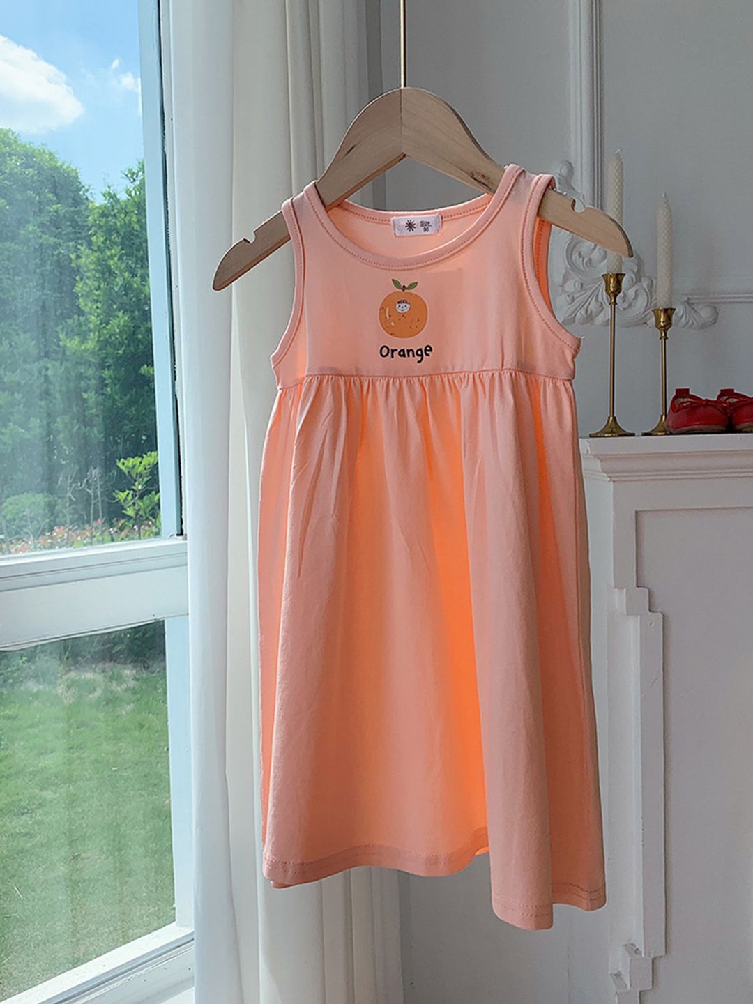 

YK Empire Dress, Peach