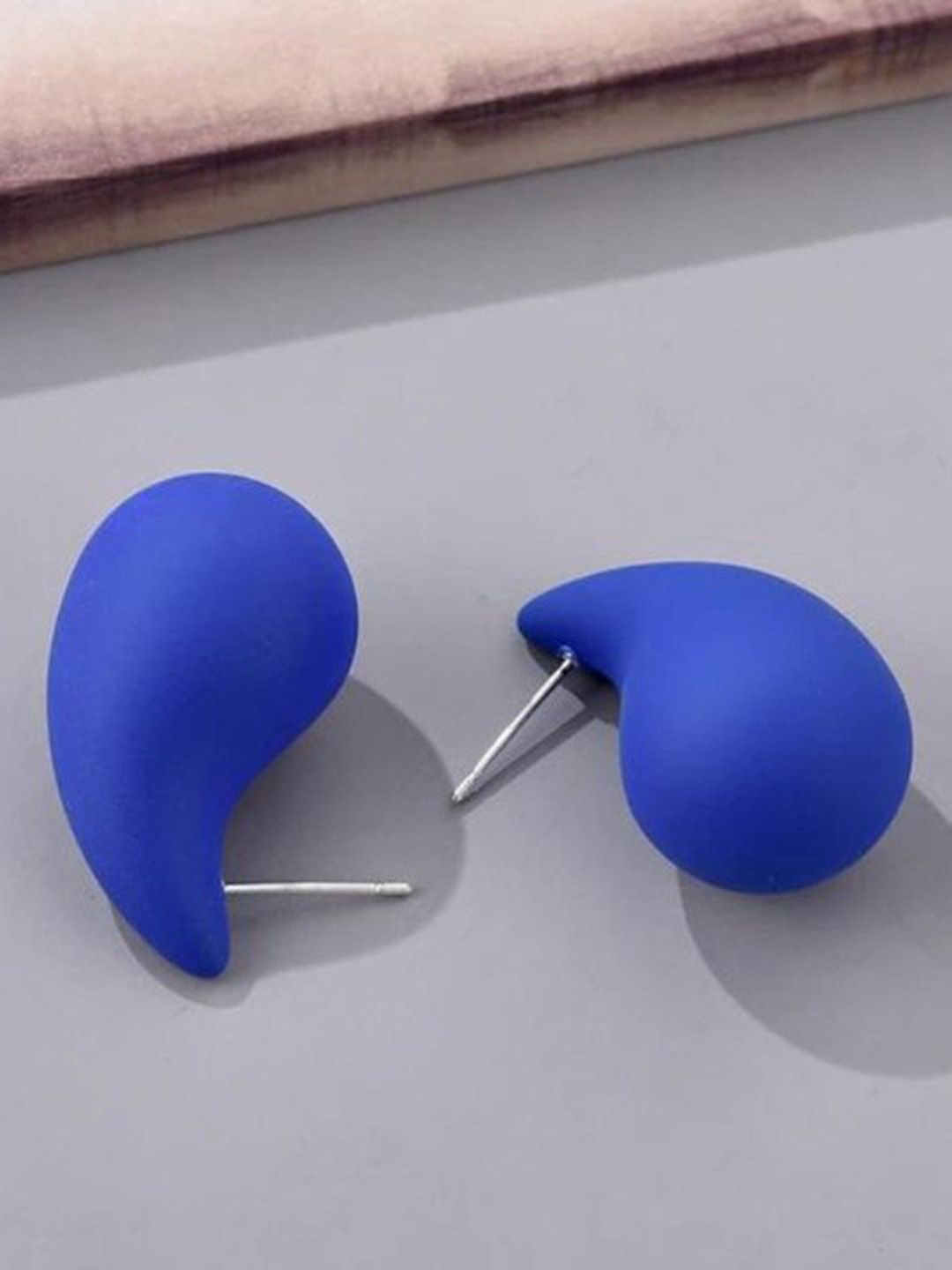 

FIMBUL Teardrop Shaped Drop Earrings, Blue